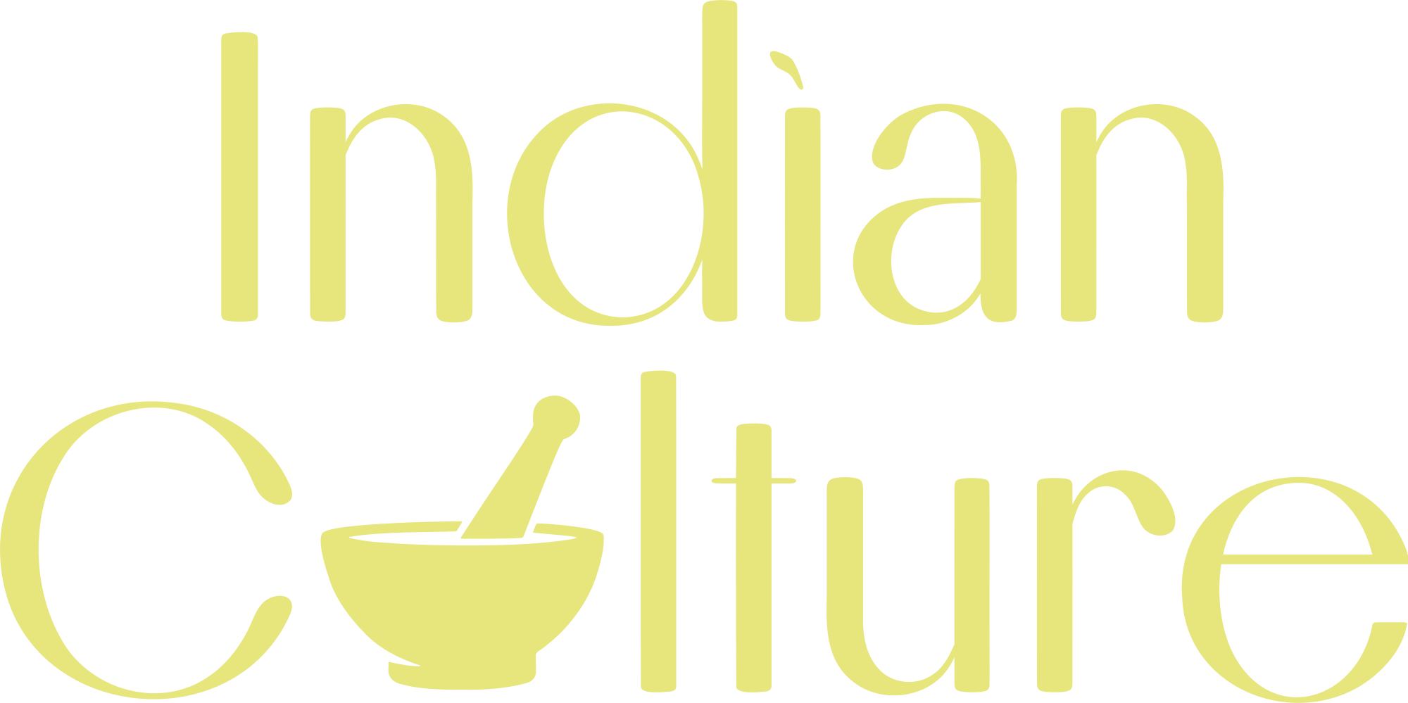Indian Culture logo, light version